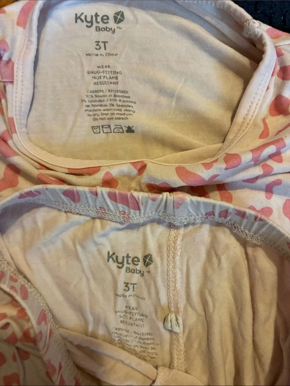 Kyte BABY Pink Leopard Print Long Sleeve Pajama Set